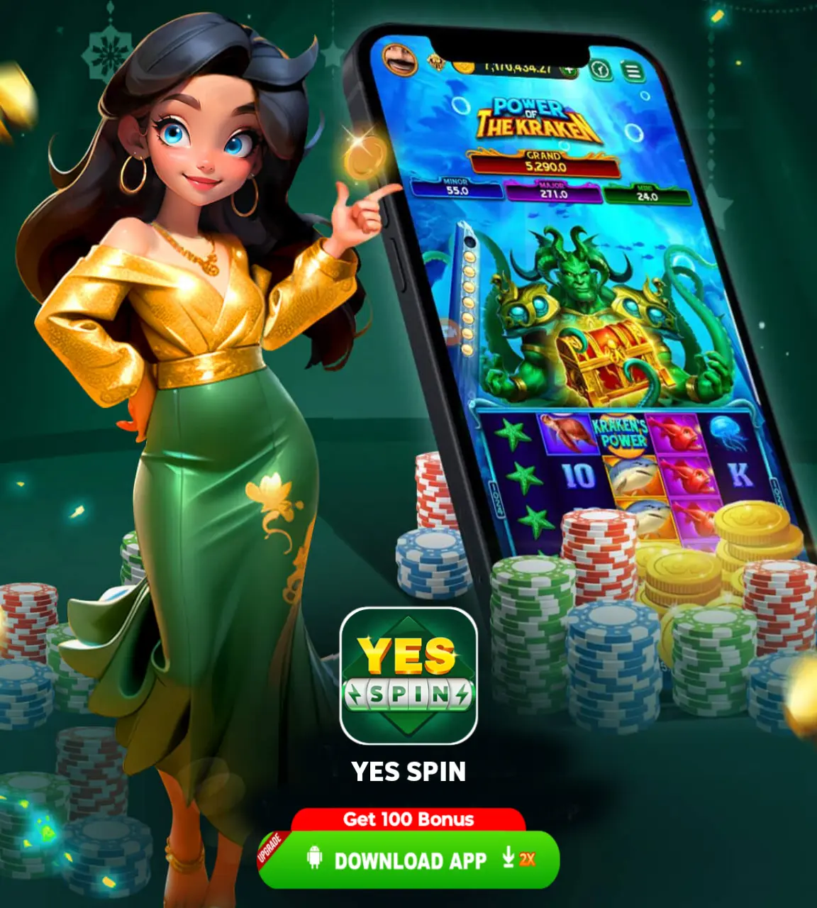 Yes Spin Apk Banner